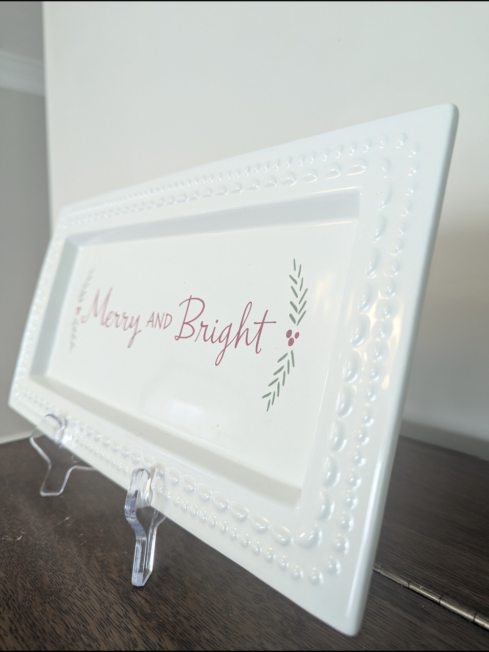 Merry & Bright Christmas Serving Platter By Hallmark
